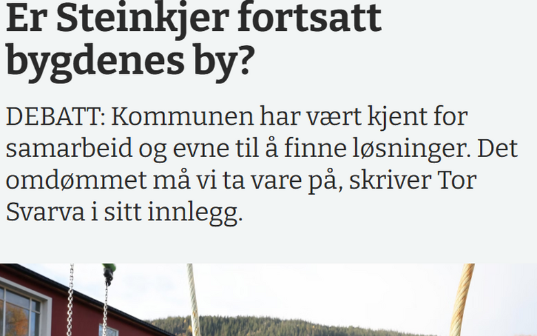 Er Steinkjer fortsatt bygdenes by?