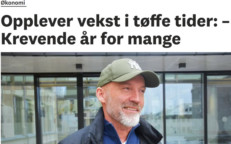 Opplever vekst i tøffe tider: – Krevende år for mange