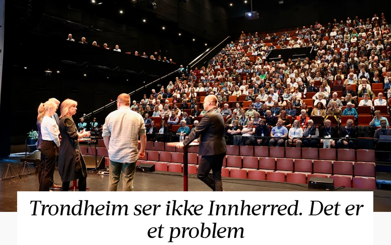 Trondheim ser ikke Innherred. Det er et problem