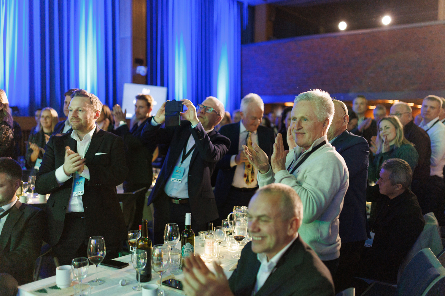 200 mennesker var samlet for å hedre næringslivet i Steinkjer den 27. november. Foto: Camerat