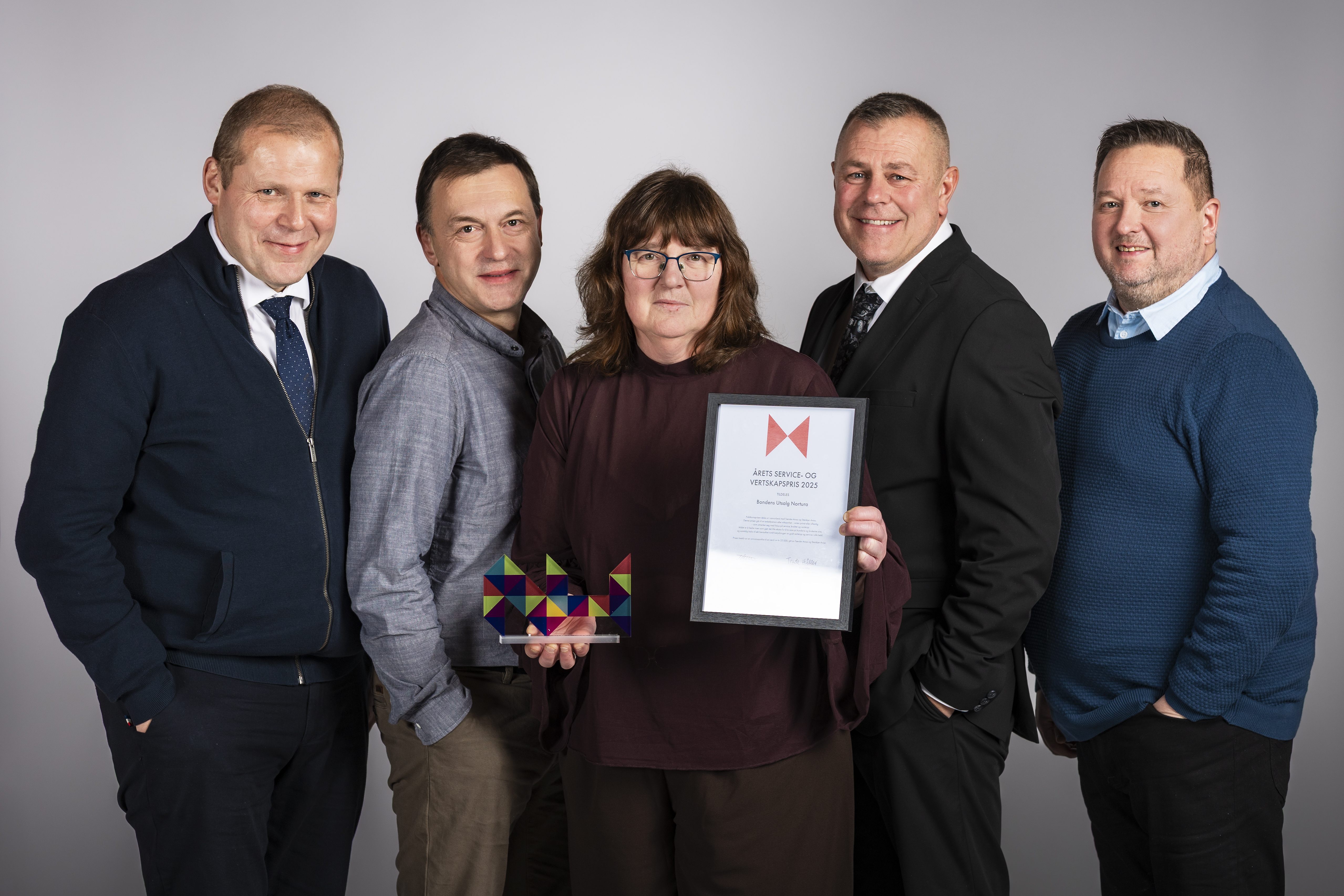 Bondens Utsalg Nortura ble for 2. år på rad vinner av årets publikumspris. Foto: Fotograf Emma A. Johansen Bilde av prisvinner